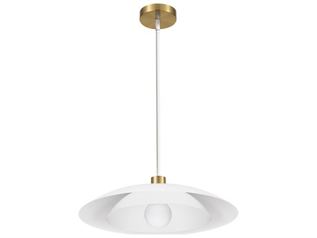Dainolite Pima 1-Light Matte White Dome Pendant