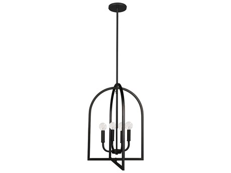 Dainolite Pamela 4-Light Matte Black Pendant