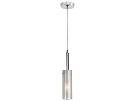 Dainolite Percy 1-Light Polished Chrome Cylinder Mini Pendant