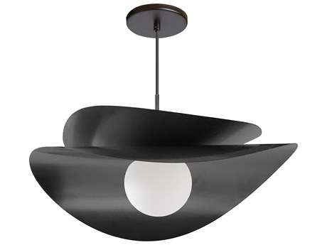 Dainolite Paven 1-Light Matte Black Pendant
