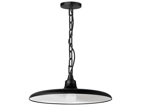 Dainolite Quentin 1-Light Matte Black Pendant