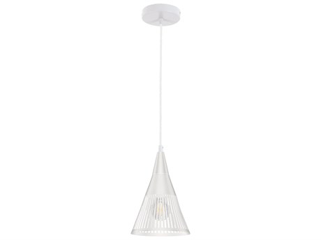 Dainolite Rebecca 1-Light Matte White Mini Pendant