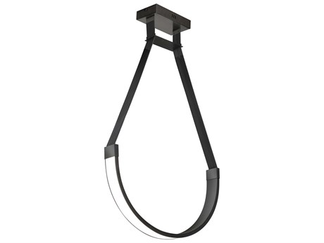 Dainolite Regan 1-Light Matte Black White Linear Pendant