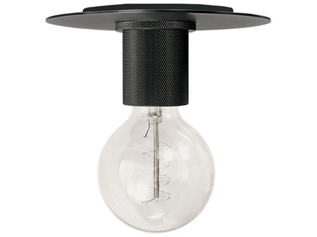 Dainolite Roswell 1-Light Matte Black Flush Mount