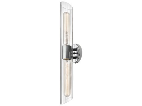 Dainolite Samantha 2-Light Polished Chrome Vanity Light