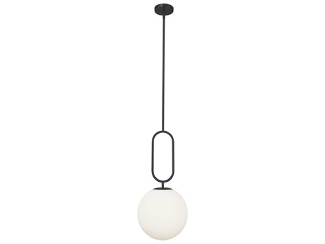 Dainolite Simone 1-Light Matte Black Globe Mini Pendant