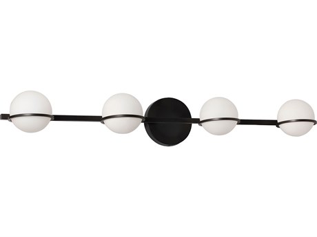 Dainolite Sofia 4-Light Matte Black Vanity Light
