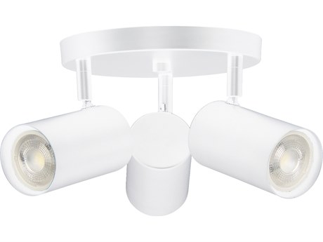 Dainolite Taylor 3-Light Matte White Cylinder Track & Rail Light