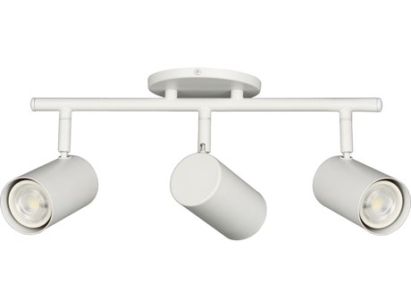 Dainolite Taylor 3-Light Matte White Cylinder Track & Rail Light
