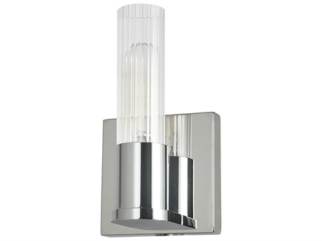Dainolite Tube 1-Light Polished Chrome Wall Sconce