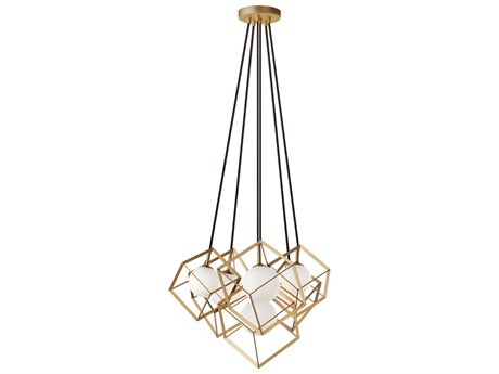 Dainolite Thomson 6-Light Gold Geometric Pendant