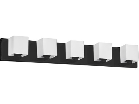 Dainolite Verona 5-Light Matte Black Vanity Light