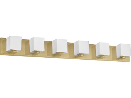 Dainolite Verona 6-Light Aged Brass Vanity Light