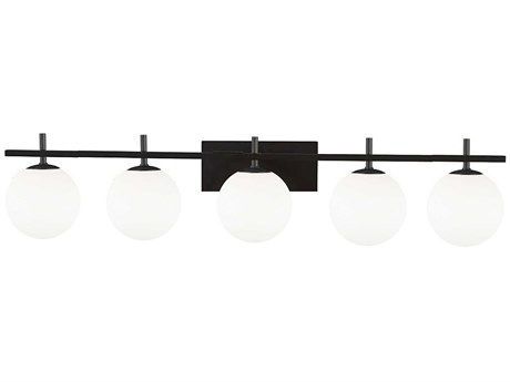 Dainolite Vivaldi 5-Light Matte Black Vanity Light