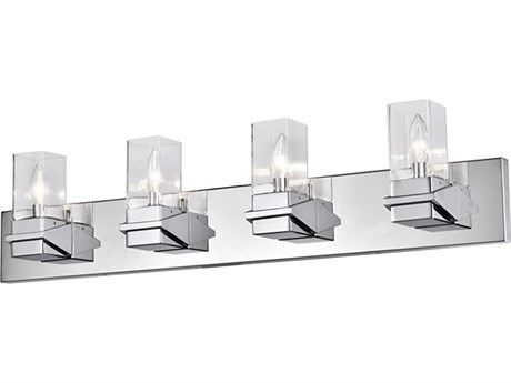 Dainolite Veronica 4-Light Polished Chrome Vanity Light