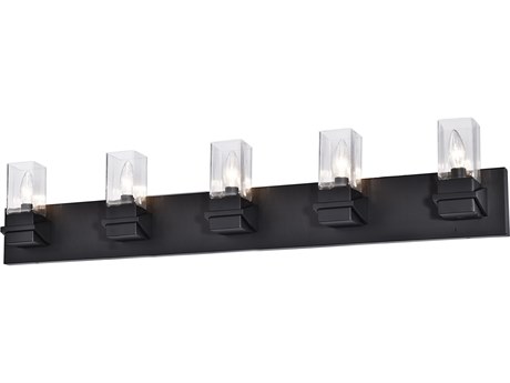 Dainolite Veronica 5-Light Matte Black Vanity Light