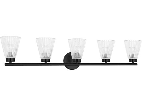 Dainolite Vienna 5-Light Matte Black Vanity Light