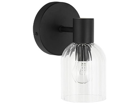 Dainolite Vienna 1-Light Matte Black Wall Sconce