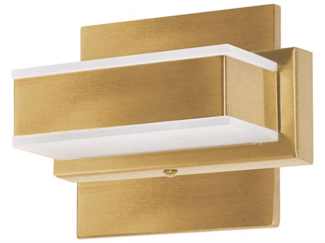 Dainolite Viola 1-Light Aged Brass Vanity Light