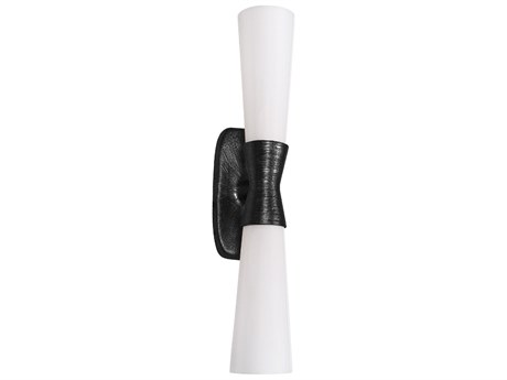 Dainolite Whitney 2-Light Matte Black Wall Sconce