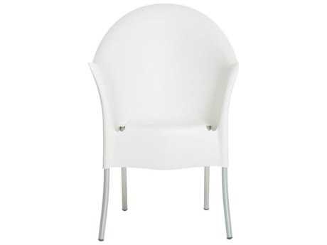 Driade Lord Yo Aluminum Polypropylene Stackable Armchair In White