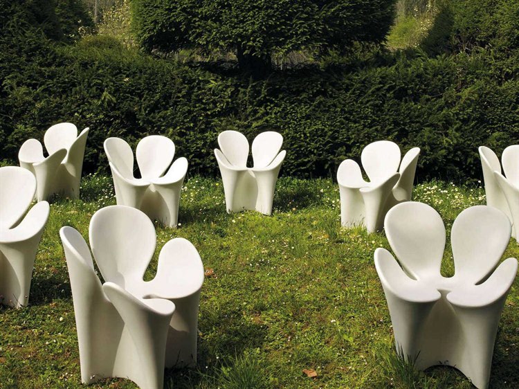 Driade Outdoor Clover Lounge Set in White