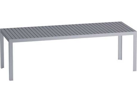Driade Outdoor Kalimba Aluminum 94.5''W x 35.4''D Rectangular Dining Table in Anodized