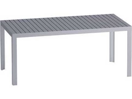 Driade Outdoor Kalimba Aluminum 70.9''W x 35.4''D Rectangular Dining Table in Anodized