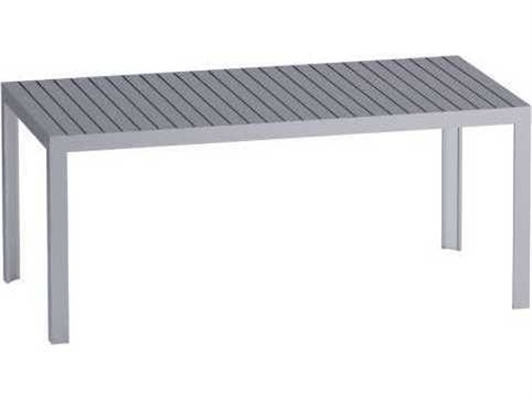 Driade Outdoor Kalimba Aluminum Rectangular Dining Table in Anodized