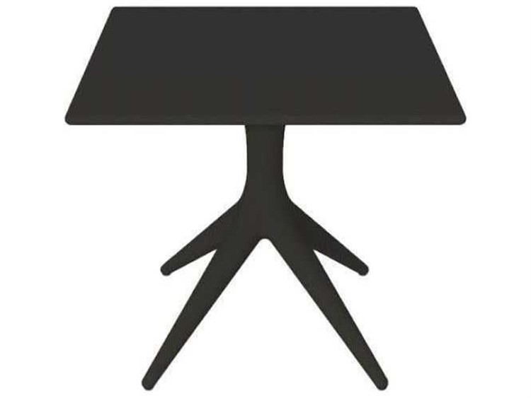 Driade Outdoor App Polypropylene 31.4'' Square Dining Table in Black