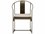 Driade Outdoor Mingx Steel Cushion Dining Arm Chair in Black  DRID03304A091