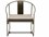 Driade Outdoor Mingx Steel Cushion Dining Arm Chair in Black  DRID03508A091