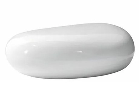 Driade Koishi Fiberglass Glossy White 44.8''W x 35.4''D Coffee Table