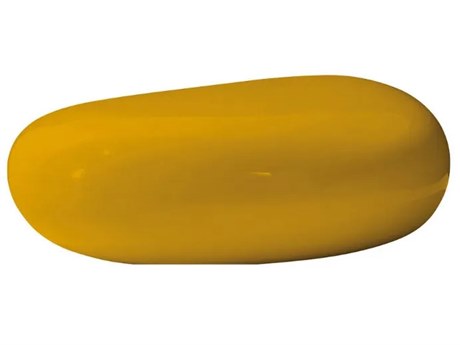 Driade Koishi Fiberglass Glossy Yellow 44.8''W x 35.4''D Coffee Table