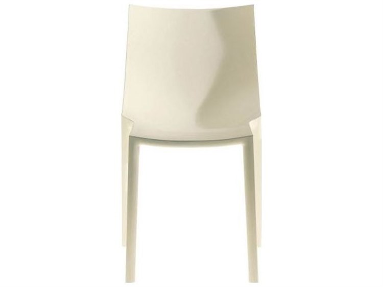 Driade Outdoor Quick Ship Bo By Philippe Polypropylene Stackable Dining Arm Chair in White