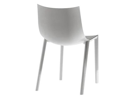 Driade Outdoor Bo By Philippe Polypropylene Stackable Dining Arm Chair in Grey
