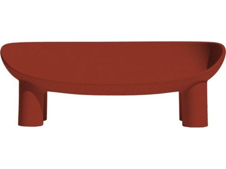 Driade Outdoor Roly Poly Polyethylene Sofa in Red Brick