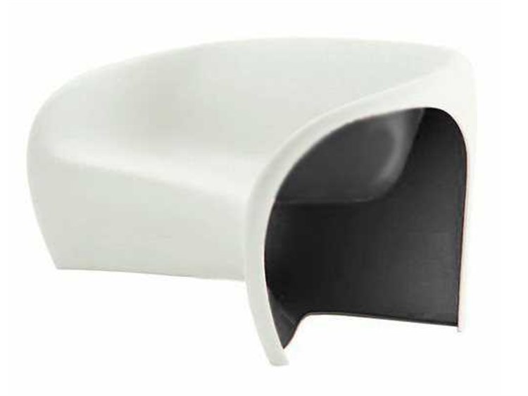 Driade Outdoor Mt2 Polyethylene Monobloc Sofa in Sand White/Black
