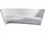 Driade Outdoor Plie Grand Plie Piaffe Polyethylene Monobloc Sofa in White  DRID47559C002