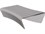 Driade Outdoor Plie Grand Plie Piaffe Polyethylene Monobloc 48''W x 35.4''D Rectangular Coffee Table in White  DRID47704H002