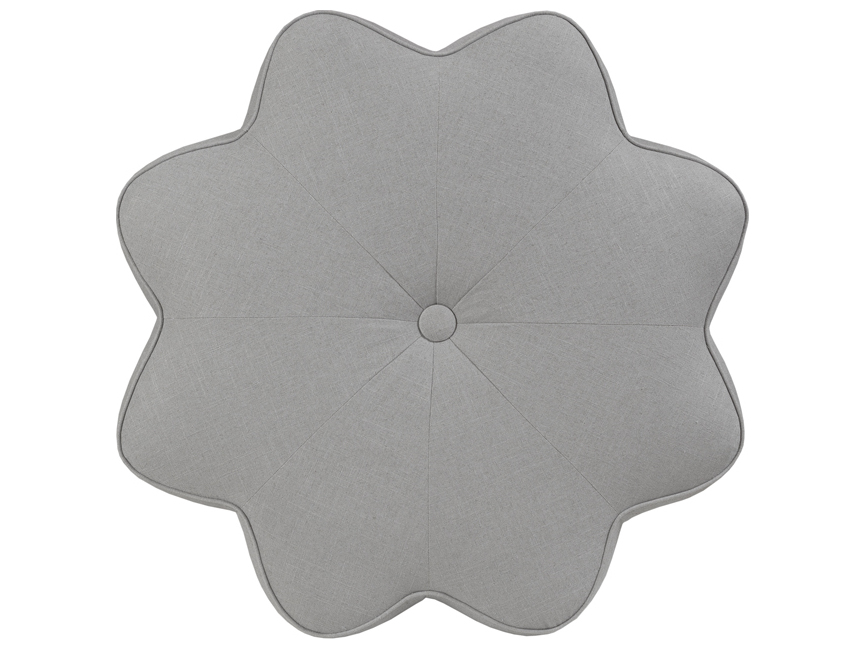 Duralee Star Star Shaped Tight Ottoman with Banded & Center Button