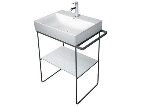 Duravit Durasquare 26'' Freestanding Black Console