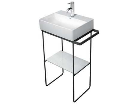 Duravit Durasquare 21'' Freestanding Black Console