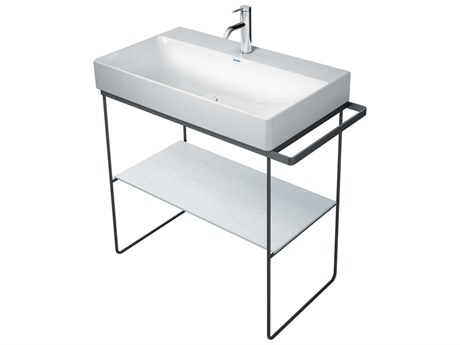 Duravit Durasquare 34'' Freestanding Black Console