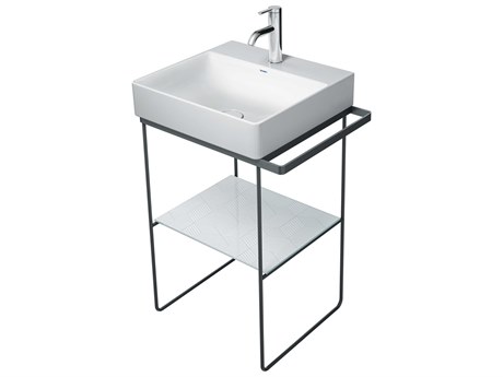Duravit Durasquare 23'' Freestanding Black Console
