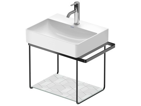 Duravit Durasquare 23'' Freestanding Black Console