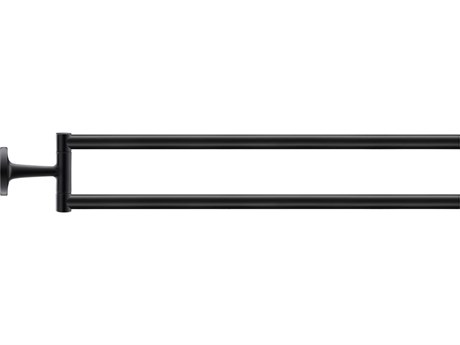 Duravit Starck T 18'' Matte Black Double Towel Bar