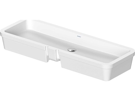 Duravit Vero 39'' White High Gloss Undermount Sink with No Faucet Hole