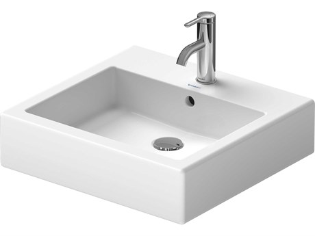 Duravit Vero 20'' Ceramic White High Gloss Sink with 1 Faucet Hole