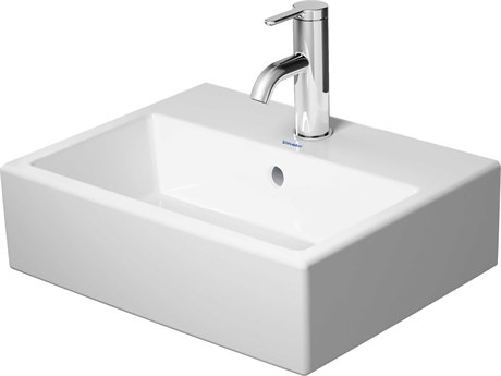 Duravit Vero 16'' Ceramic White High Gloss Hand Sink with 1 Faucet Hole